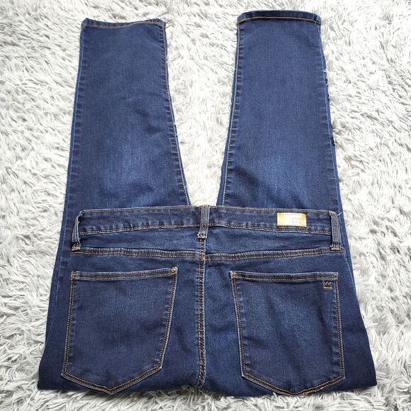 Crown & Ivy Jeans Womens 14 Straight Leg Stretch Denim High Rise Pockets Casual - Picture 4 of 15